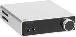 Topping PA5 II Power Amplifier 100W x 2 Class D Fully Balanced AMP TRS/RCA Input 12V Trigger Stereo Home Audio Amplifier(Sliver)