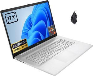 HP Laptop 17.3" FHD 1080P IPS Display, AMD Ryzen 5 5500U 6 Core CPU (Beat i7-1065G7), 16GB RAM, 1TB PCIe SSD, HD Webcam, WiFi, Bluetooth, HDMI, Win10 Home, Available Upgrade to Win11 Home, Silver