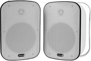 Dayton Audio IO65XTW 6-1/2" IP66 70/100V 8 Ohm Indoor/Outdoor 2-Way Speaker Pair w/Radiator White