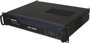 Gemini Professional 5000W 2-Channel Power Amplifier  High-Powered DJ & PA Audio Amp with XLR/RCA Inputs, Bridge Mode, Built-in Protection & Cooling for Live Sound & Installations (XGA-5000)