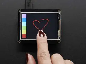 Adafruit Industries LLC FEATHERWING 2.4" 320X240 TFT LCD 3315 Evaluation Boards - Expansion Boards