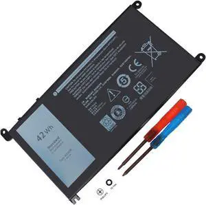 42WH WDX0R FC92N 3CRH3 T2JX4 CYMGM Battery Compatible with Dell Inspiron 13 5368 5378 5379 7368 7378 17 5765 5767 5770 Inspiron 14-7460 Inspiron 15 5565 5567 5568 5578 7560 7570 7579 7569 P58F