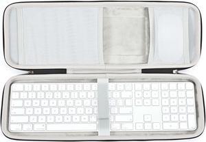 RAIACE Hard Storage Case Compatible with Apple Magic Keyboard + Magic Mouse. (Case Only) - Grey