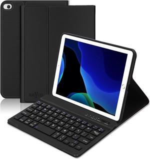 BORIYUAN iPad Mini Keyboard Case, Detachable Wireless Bluetooth Keyboard Slim Folio Smart Cover for Apple iPad Mini 5 2019/iPad Mini 1 2 3 4 - Black