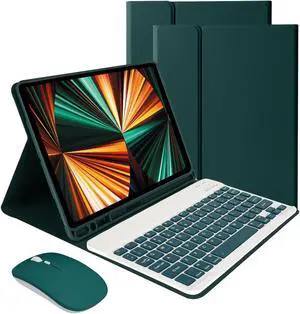 LAMA Keyboard Case with Mouse for iPad Air 11 inch 2025 7th/2024 6th & 10.9 -inch iPad Air 4th/5th Generation, Folio Keyboard Cover with Pencil Holder for 11 inch iPad Pro (4th/3rd/2nd/1st Gen), DGN