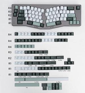 Botanical Keycaps Set 173 Keys Cherry Profile Doubleshot Custom Keyboard Keycaps ISO ANSI for Cherry MX Gateron 60% 65% 70% 75% 95% Mechanical Keyboards