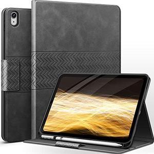 auaua Case for iPad 10th Generation 2022, 10.9 inch Case with Pencil Holder, Auto Sleep/Wake, Adjustable Stand, Anti-Fingerprint PU Leather (Grey)