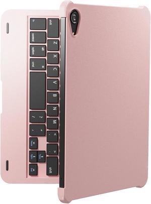 NOKBABO iPad Mini 6th Case with Keyboard 8.3-inch 2021, Ultra Slim Wireless Keyboard with 130deg Clamshell Hard Case and Pencil Holder, Only Support iPad Mini 6 Keyboard - Rose Gold