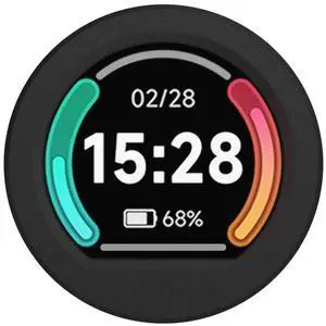 waveshare RP2040 MCU Board with 0.99inch Round Touch LCD with CNC Metal Case 128x115 Pixels 65K RGB Color IPS Display, Based on Raspberry Pi RP2040,Onboard Accelerometer and Gyroscope Sensor