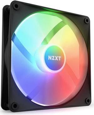NZXT F140 RGB Core - 140mm Hub-Mounted RGB Fan - 8 Individually-Addressable LEDs - Semi-Translucent Blades - High Static Pressure & Airflow - Quiet Operation - PWM Control - CAM Software - Black
