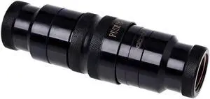 Alphacool 17370 Eiszapfen HF Quick Release Connector kit G3/8 Inner Thread with reducing Nipple G1/4 - deep Black Water Cooling Fittings
