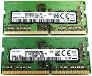 Samsung M471A1K43DB1 16GB (2x8GB) 1Rx8 DDR4 SO-DIMM PC4-25600 3200MHz 260-Pin CL22 1.2V Laptop Memory Module Kit M471A1K43DB1-CWE