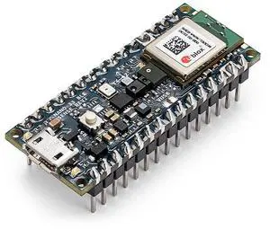 Arduino Nano 33 BLE Sense Rev2 with Headers [ABX00070]  AI Microcontroller with Sensors, Bluetooth, for Wearables, Gesture & Voice Recognition