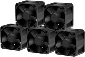 ARCTIC S4028-15K (5 Pack) - 40x40x28 mm Fan, 1400-15000 RPM, PWM Regulated, 4-pin Connector, 12 V DC - Black