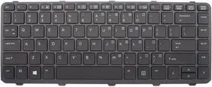 New Keyboard Replacement for HP ProBook 640 G1 645 G1 Keyboard US Backlit with Frame US 767476-001