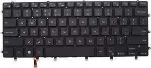Abakoo New Keyboard Replacement for Inspiron 15 7000 15-7558 15-7568 XPS 15 9550 9560 9570 Precision 5510 m5510 5520 5530 NSK-LV0BW us backlit black