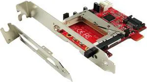 Ableconn ISAT123CF Compact Flash Bridge Board with PCIe Bracket - SATA CF Bridge Adapter