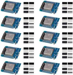 ACEIRMC ESP8266 ESP-12 ESP-12F NodeMcu Mini D1 Module Lua 4M Bytes WLAN WiFi Internet Development Board Base on ESP8266 ESP-12F for Arduino,Compatible with WeMos D1 Mini (10pcs)