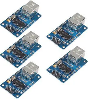 ACEIRMC 5pcs ENC28J60 ENC28J60-I/SO HR911105A Ethernet LAN Network Module SPI Interface 3.3V for Arduino AVR PIC LPC STM32