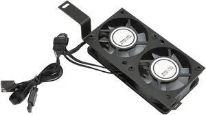 Memory Cooling Fan 1000 to 3000RPM, 5V 3Pin Aura Sync ARGB Computer Memory Radiator for DDR, DDR2, DDR3, DDR4, DDR5 Desktop Memory Module (Black)