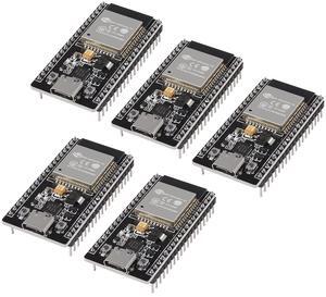 AITRIP 5PCS 38Pins Type-C USB ESP32S ESP32 ESP-WROOM-32 CP2102 Development Board 2.4GHz Dual-Core WiFi +Bluetooth 2 Function Microcontroller for Arduino