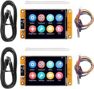 AITRIP 2 Pack ESP32 Development Board ESP32-2432S028R WiFi Bluetooth 2.8 Inch 240X320 Smart Display TFT Module Touch Screen for Arduino