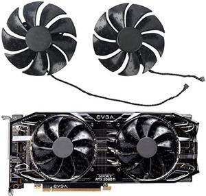 Coolerage 85mm DC 12V 0.55A 4Pin PLA09215S12H RTX2080Ti GPU Fans for EVGA RTX 2060 2070 2080 2080Ti RTX2080Ti Graphics Card Cooling Fans (Fan - AB)