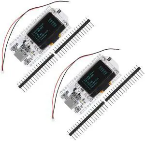 Diitao 2PCS WiFi Kit OLED WiFi Kit 0.96'' LED Display WiFi+Bluetooth 8MB Flash CP2012 Internet Development Board Blue Background Type C Module for Arduino