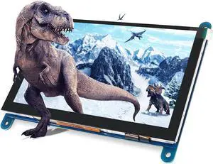 DORHEA for Raspberry Pi 7" Touch Screen Monitor Module, 7 inch IPS Display 1024X600 Touchscreen Computer Game Monitor for Pi 4/3/2/ Zero/B B+,Support Raspbian Ubuntu Xbox /PS4 /Mac iOS/Win10