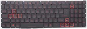 New Replacement Keyboard for Acer Nitro 5 AN515-56 AN515-56-78ZV AN515-57 AN515-58 AN517-53 AN517-54 AN517-54-77KG AN515-46 AN517-41 Predator Helios 300 PH315-54 Keyboard RED Backlit US