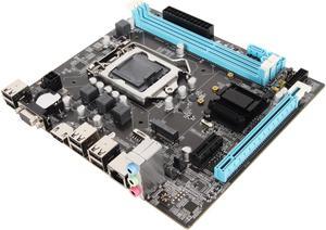 LGA 1155 2nd WiFi Gaming Motherboard for Desktop PC, H61 6 USB2.0 DDR3 M.2 NVMe NGFF 100Mbps LAN Micro ATX Motherboard for LGA1155 Socket I3 I5 I7, 1155 Motherboard Desktop Process