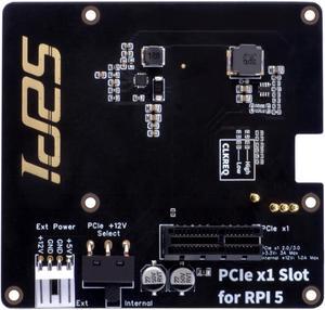 GeeekPi P02 PCIe Slot for Raspberry Pi 5, Pi 5's PCIe to PCIe x1 Slot, Support Network Interface Card