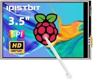 iPistBit 3.5 Inch Touchscreen Monitor, 480x320 LCD TFT SPI Display Compatible with Raspberry Pi 5/4/3/2/Zero/B/B+