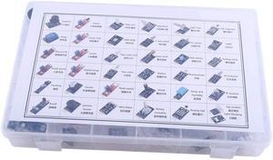 37 in 1 Sensor Modules Kit,electronic components kit,detect temperature, humidity, sound, light, infrared, motion,for MCU Education User With Box