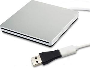 External DVD Drive,USB 3.0 Portable CD/DVD +/-RW Drive/DVD Player for PC Computer USB-C/Type-c Slim DVD/CD ROM Rewriter Burner Compatible with The Latest MacBook pro/MacBook/dell Laptop etc
