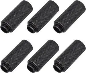 MECCANIXITY Male to Female Extender Fitting G1/4 x 45mm for Water Cooling System Black 6pcs