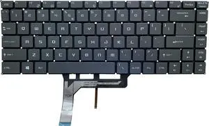 Replacement Keyboard for MSI GS65: Laptop Keyboard with Backlit for GS65VR PS63 GF63 PS42 P65 WP65 WS65 MS-16Q1 US Layout  Silver Grey