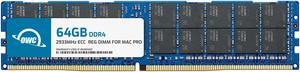 OWC 64GB DDR4 ECC Registered CL21 PC4-23400 2933MHz SDRAM Memory Ram Upgrade Module Compatible with 2019 Mac Pro 7,1 (OWC2933D4MP64G)