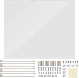 Motherboard Acrylic Frame, 4mm Thickness Open Frame Transparent Acrylic Overlock Computer Case DIY Base Stand Replacement for ATX Mothboard, 12.99 x 10.55 inch