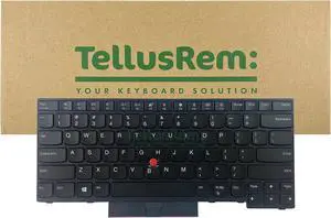 Replacement Lenovo T480s Regular Black - US Non-Backlit Keyboard for Lenovo Thinkpad T480s, T490, E490, L480, L490, L380, L390, L380 Yoga, L390 Yoga, E490, E480