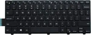 U Brand Wired Backlit Mechanical Keyboard for Dell Inspiron, Vostro, Latitude Laptops (104 Keys, QWERTY Layout, Compatible with Dell Inspiron 14 3000, 5000 Series & Latitude 3450, 3460)