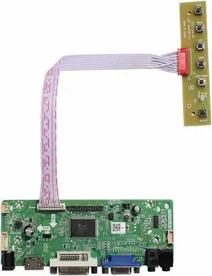 VSDISPLAY DVI VGA Audio LCD Controller Board for 16.7" Screen 16.7 inch M167XGBN30-01A LVDS 30 Pin LCD Display,for Mod Machine