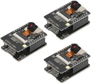 YEJMKJ 3pcs ESP32 CAM Development Board ESP32-CAM 8MP OV2640 Camera Module, WiFi Bluetooth Module ESP32-CAM-MB Micro USB to Serial Port CH340G with TF Card Slot for Raspberry Pi for Arduino