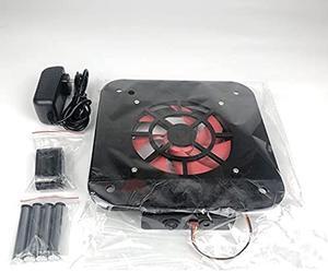 Yoqanr Mac Mini Radiator Cooling Fan Wind Speed Enhancement Modified Double Deck Acrylic Chassis ,Mini Radiator Overclock Base With 12cm Silent Fan