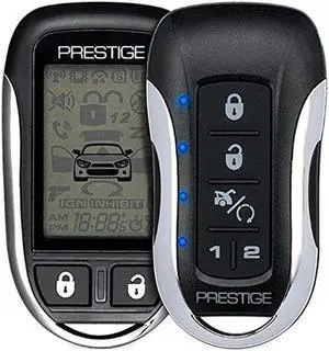 Prestige PE1M2LCDZ 2-Way LCD Remote Transmitter Kit Key FOB for Flashlogic - Up to 1 Mile Range
