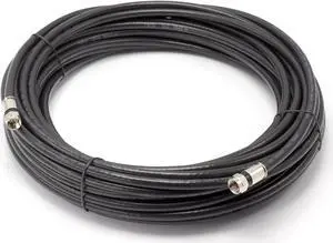 THE CIMPLE CO 100 FT Solid Copper Coaxial Cable - RG6 Coax with Connectors, F81/RF, Digital Coax for Audio/Video, Cable TV, Antenna, Internet, & Satellite - Black, 100 Feet (30 Meters)