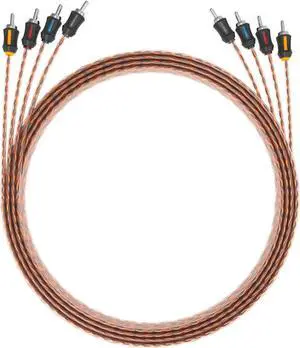Memphis Audio ETP-17.4 17-Foot 4 -Channel Audio Interconnect Cables