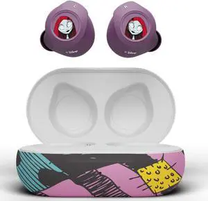 Disney Nightmare Before Christmas Sally Dress TWS Earbuds Wireless Bluetooth 5.0 Compatible in-Ear Headset with Built-in Mic & Portable Recharging Case - IPX8 Waterproof & Sweatproof,Long Battery Life