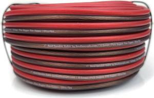 KnuKonceptz Kord Speaker Kable 16 Gauge Oxygen Free Copper Speaker Wire 250' Red/Black