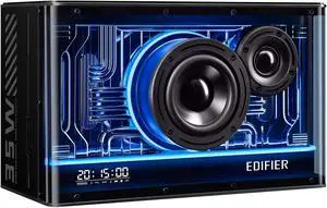 Edifier QD35 Tabletop Bluetooth Speakers, Hi-Res Audio & Hi-Resolution Sound Wireless Certified Computer Loudspeaker, 35W GaN Ultra-Fast Charging, Splendid Light Effects Home Speaker for Phone, Black